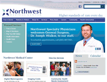 Tablet Screenshot of northwestmedcenter.com
