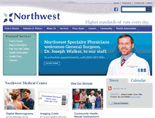 Tablet Screenshot of northwestmedcenter.net